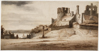 Q 050
          <br/>
          Het Valkhof te Nijmegen met de Waal op de achtergrond
          <br/>
          <em>Doomer, Lambert (1624-1700)</em>